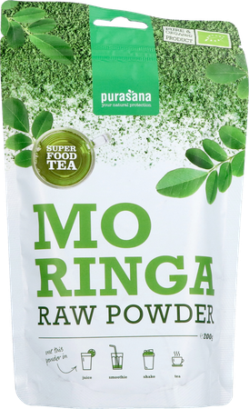 Purasana Vegan Moringa Thee Pdr 200g Be-bio-02 1