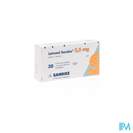 Letrozol Sandoz 2,5mg Comp Pell 30 X 2,5mg