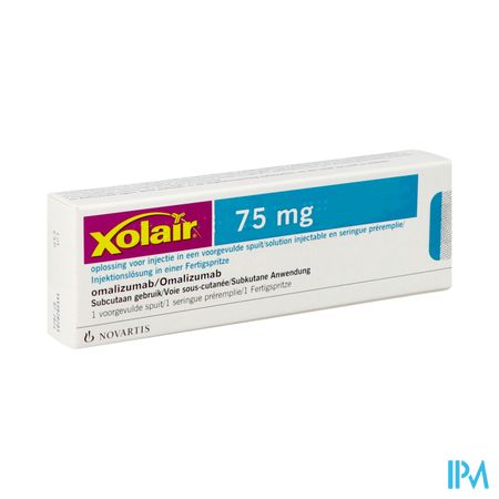 Xolair 75mg Sol Inj 1 Voorgevulde Spuit