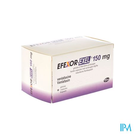 Efexor Exel 150mg Caps Liberation Prolonge 98