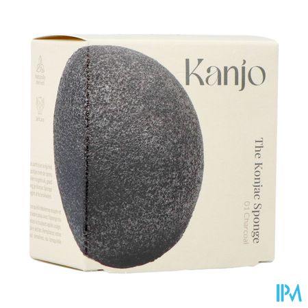 Kanjo The Konjac Sponge 01 Charcoal