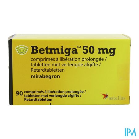 Betmiga Pi Pharma 50mg Verleng.afgifte Tabl 90 Pip 1