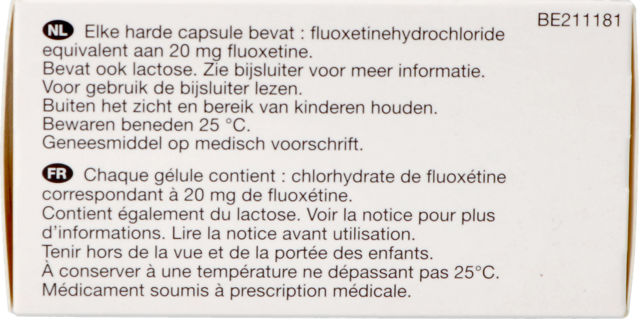 Fluoxetine Viatris 20mg Caps 60 5