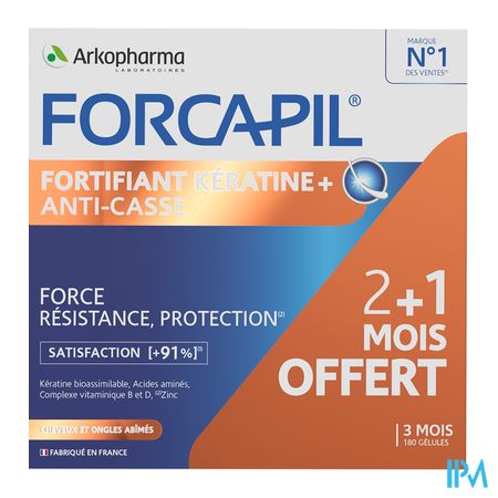 Forcapil Keratine+ Lot Caps 180 11