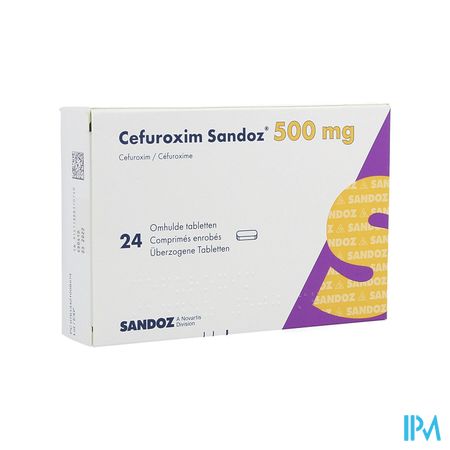 Cefuroxime Sandoz 500mg Comp 24