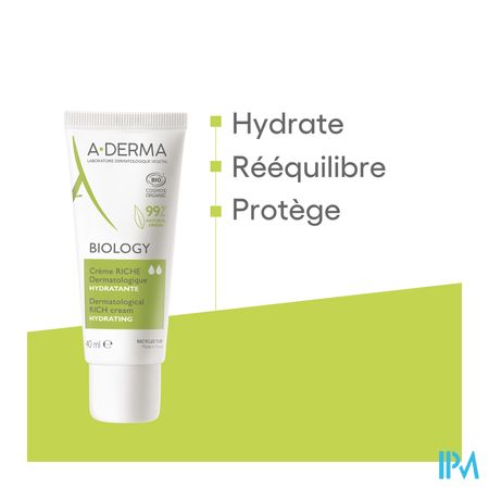 Aderma Biology Creme Riche Dermatologique 40ml 11
