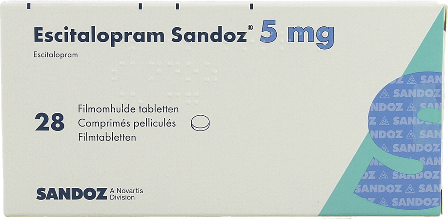Escitalopram Sandoz 5mg Filmomh Tabl 28 2