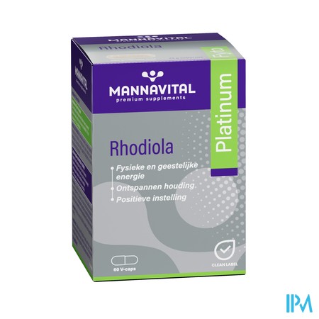 Mannavital Rhodiola Platinum V-caps 60