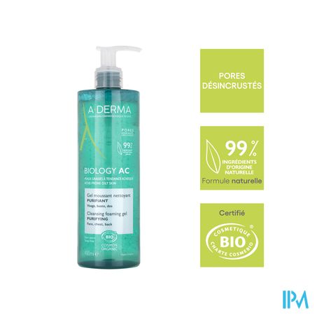Aderma Biology Ac Zuiv. Schuim.reinig.gel 400ml 14