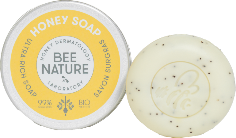Bee Nature Overvette Zeep Honey 100g 1