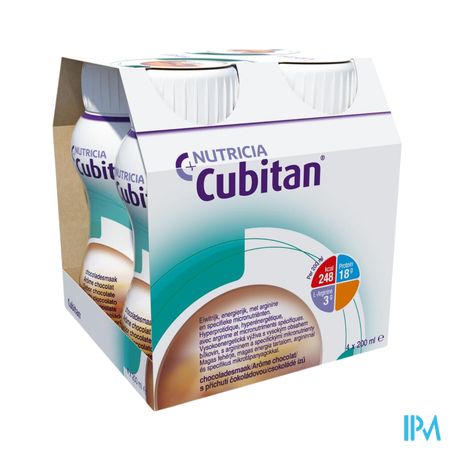 Cubitan Arôme Chocolat Bouteilles 4x200ml