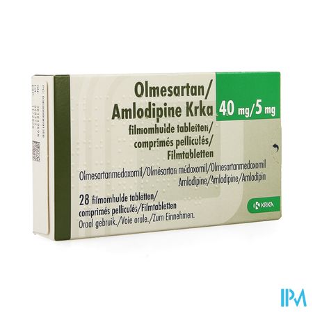 Olmesartan Amlodipine Krka 40/ 5mg Filmomh Tabl 28