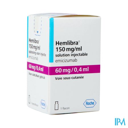 Hemlibra 60mg/0,4ml Opl Inj Fl Inj 1 +cnk 4125928