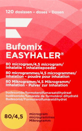 Bufomix 80mcg 4,5mcg Easyhaler Inhal Pdr Dos 120 3