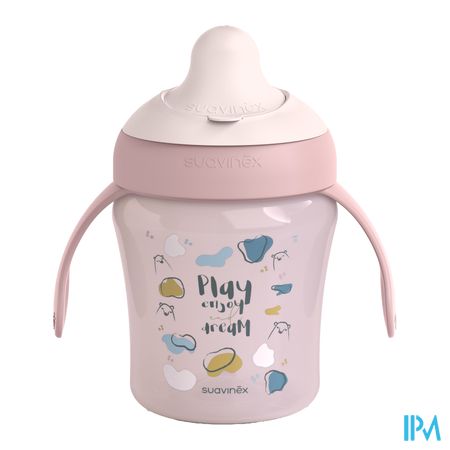 Suavinex Feeding Bears Learning Cup Pink 200ml 5