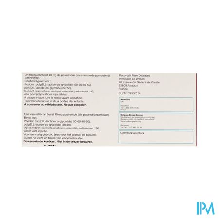Signifor 40mg Pdr+solv Vr Susp Inj 1fl+voorg.spuit 1