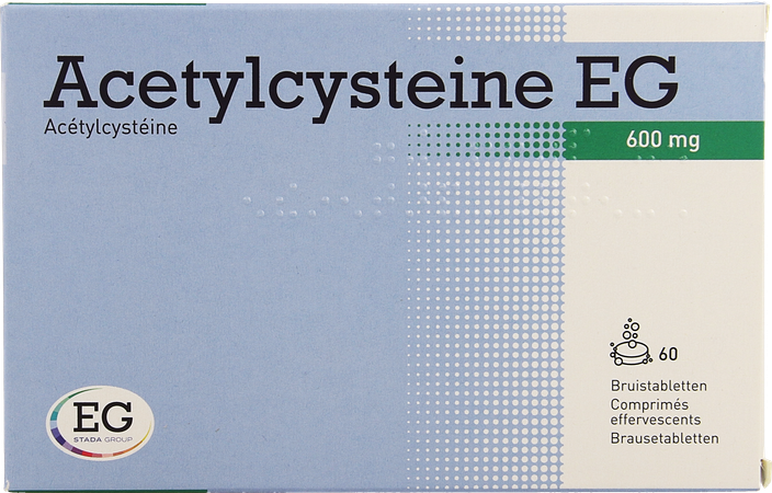 Acetylcysteine EG 600Mg Bruistabl 60X600Mg 1