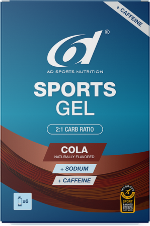 6d Sports Gel Cola + Caffeine 6x45ml 1