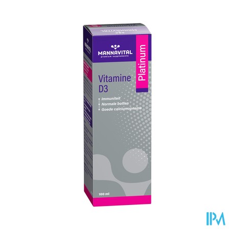 Mannavital Vitamine D3 Platinum Goutes 100ml
