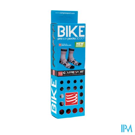 Compressport Racing Socks Bike Bl/re T2