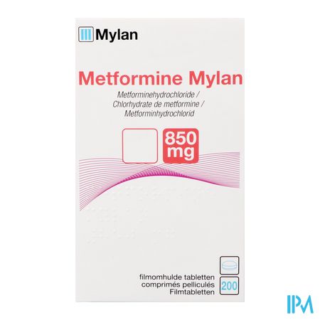 Metformine Viatris 850mg Comp Pell 200 Flacon 2