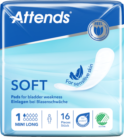 Attends Soft 1 Mini Long Inleg Anatom. 1x16 6