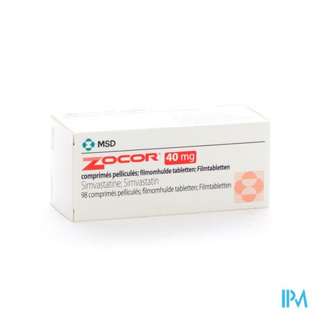 Zocor Tabl 98 X 40mg