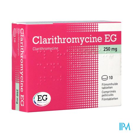 Clarithromycine EG Tabl 10X250Mg