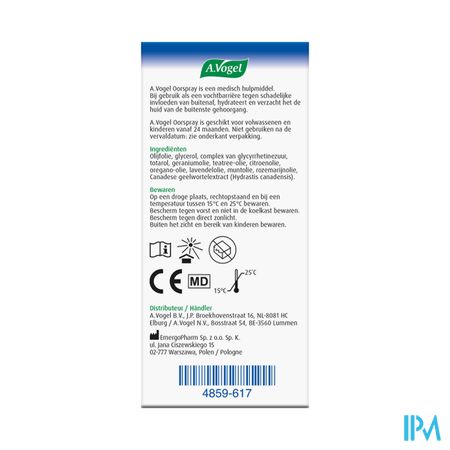 A.vogel Oorspray Oorsmeer 10ml 3