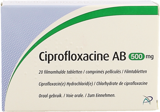 Ciprofloxacine Ab 500mg Filmomh Tabl 20 X 500mg 1