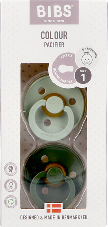 Bibs 1 Fopspeen Duo Sage Hunter Green 1