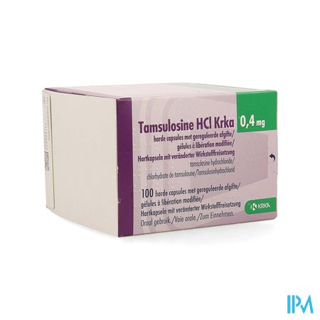 Tamsulosine Hcl Krka 0,4mg Lib.modif. Caps 100