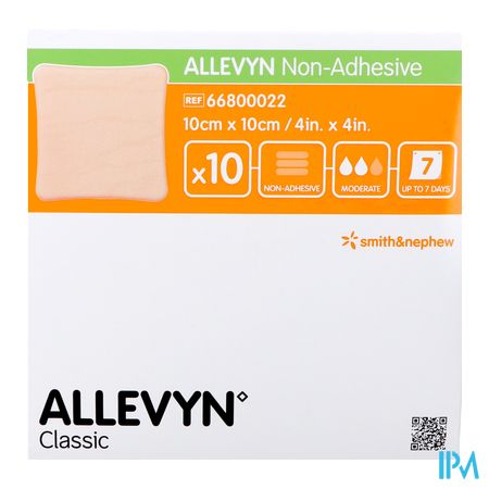 Allevyn Non Adh Verb Hydrocel. 10x10cm 10 66800022 1