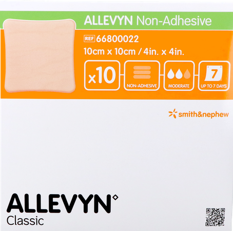 Allevyn Non Adh Pans Hydrocel. 10x10cm 10 66800022 1