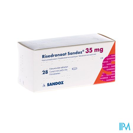 Risedronaat Sandoz 35mg Filmomh Tabl 28 X 35mg