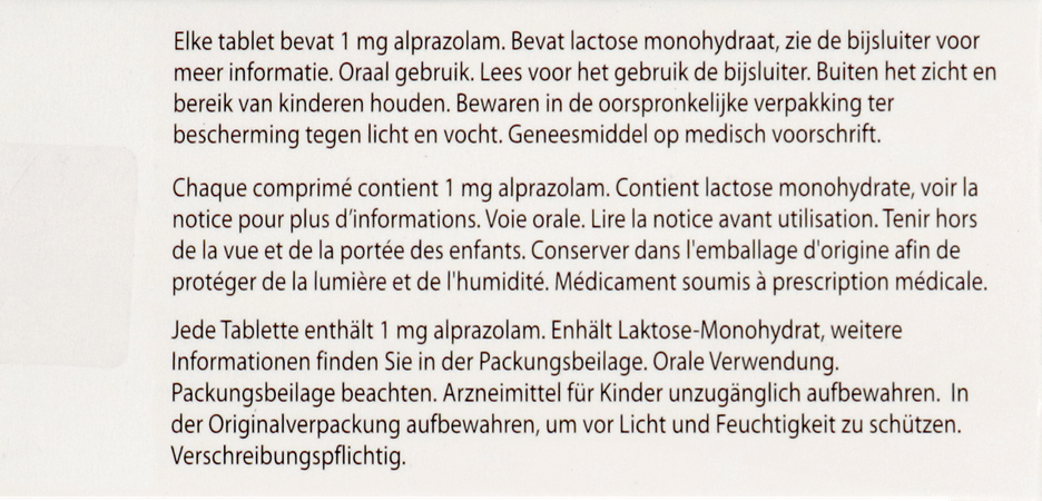 Alprazolam Ab Comp 20x1mg 3