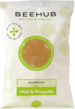 Beehub Snoepje Honing&propolis 80g 1