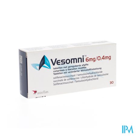 Vesomni 6mg/0,4mg Tabl Met Gereguleerde Afg 30