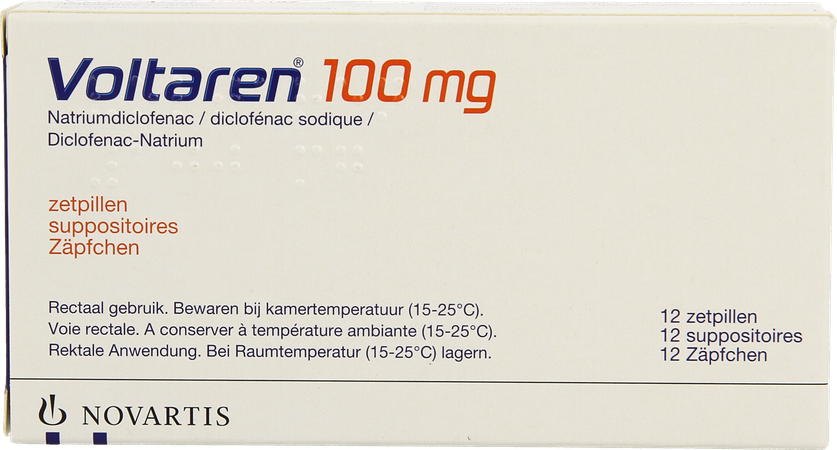 Voltaren Supp 12 X 100mg 3