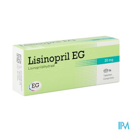 Lisinopril EG          Tabl 56X20Mg