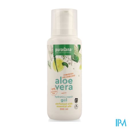 Purasana Vegan Aloe Vera Pure Gel Parf Ess.ol200ml