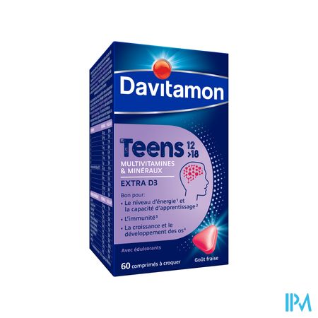 Davitamon Teens Fraise Comp 60