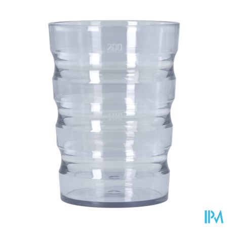 Gobelet Rainures 200mltransparent