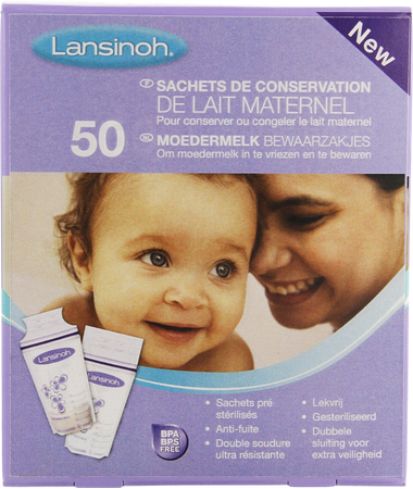 Lansinoh Sac Conservation Lait Maternel 50 1