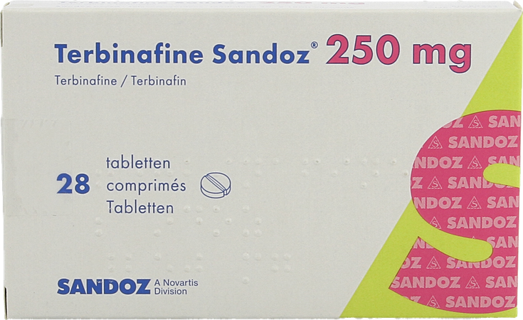 Terbinafine Sandoz Comp 28 X 250mg 2
