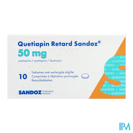 Quetiapin Retard Sandoz 50mg Verl.afg. Comp 10 1