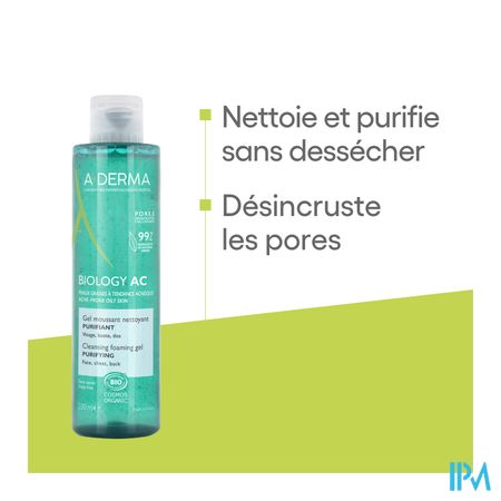 Aderma Biology Ac Zuiv. Schuim.reinig.gel 200ml 16