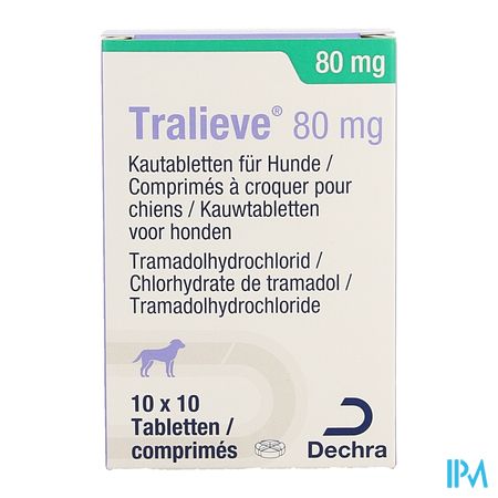 Tralieve 80mg Kauwtabletten Voor Honden 10 X 10 1