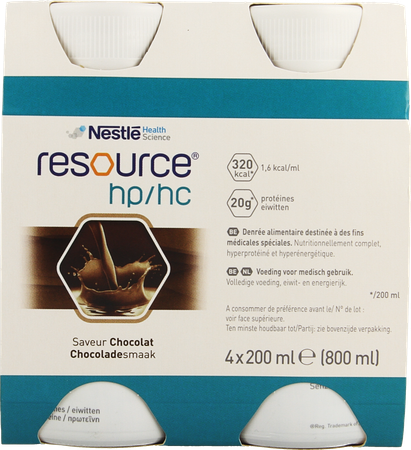 Resource Hp Hc Chocolat Bouteille 4x200ml 1