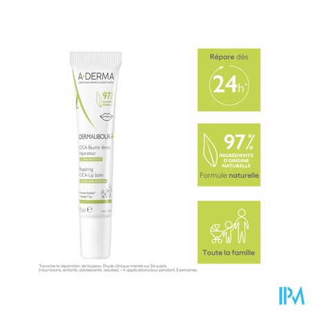Aderma Dermalibour+ Cica Balsem Lippen 15ml 9